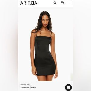 Sunday Best Shimmer Dress in Black